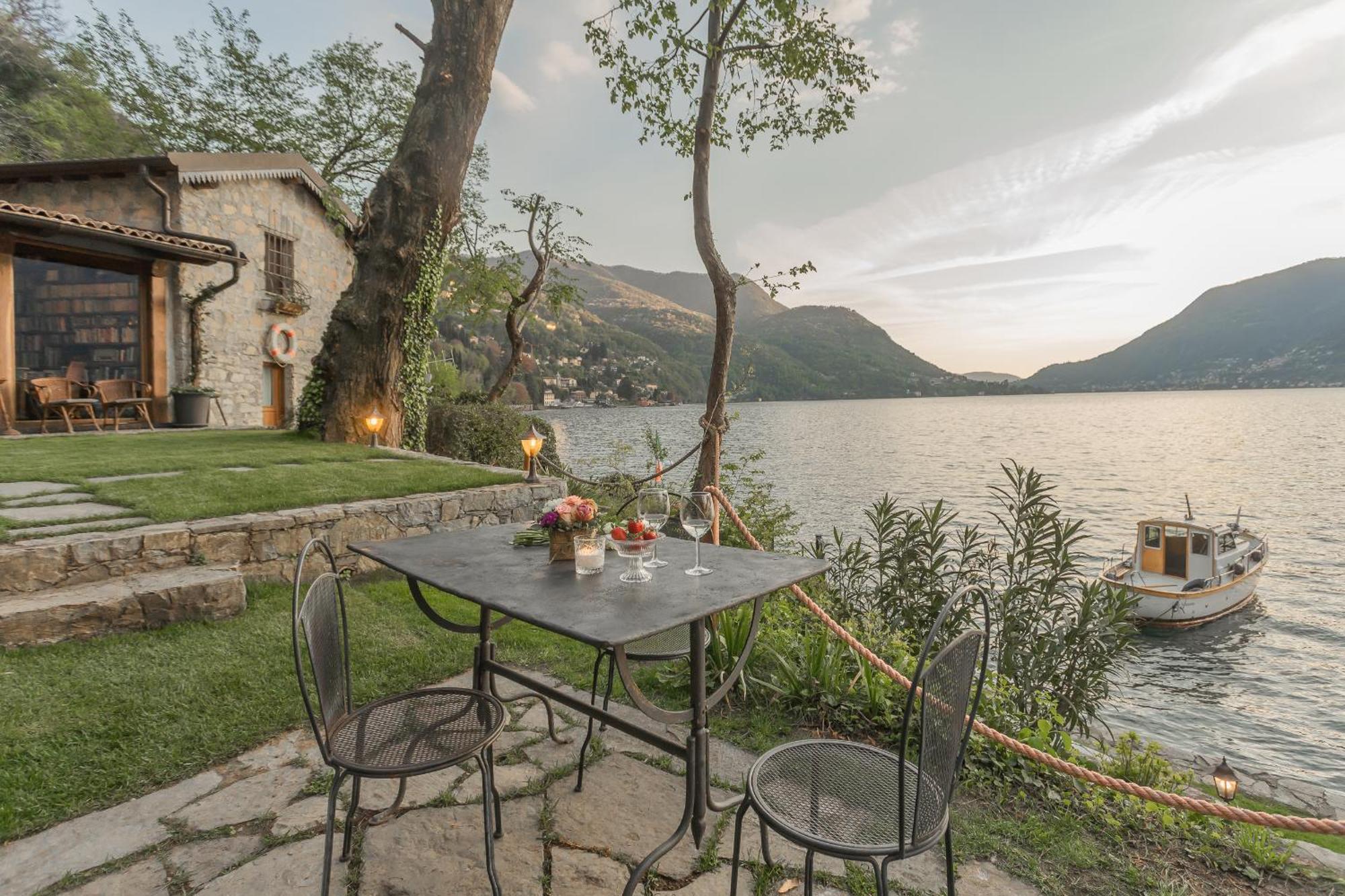 Faggeto Lario The Writer'S Nest Waterfront Villa By Rent All Como מראה חיצוני תמונה